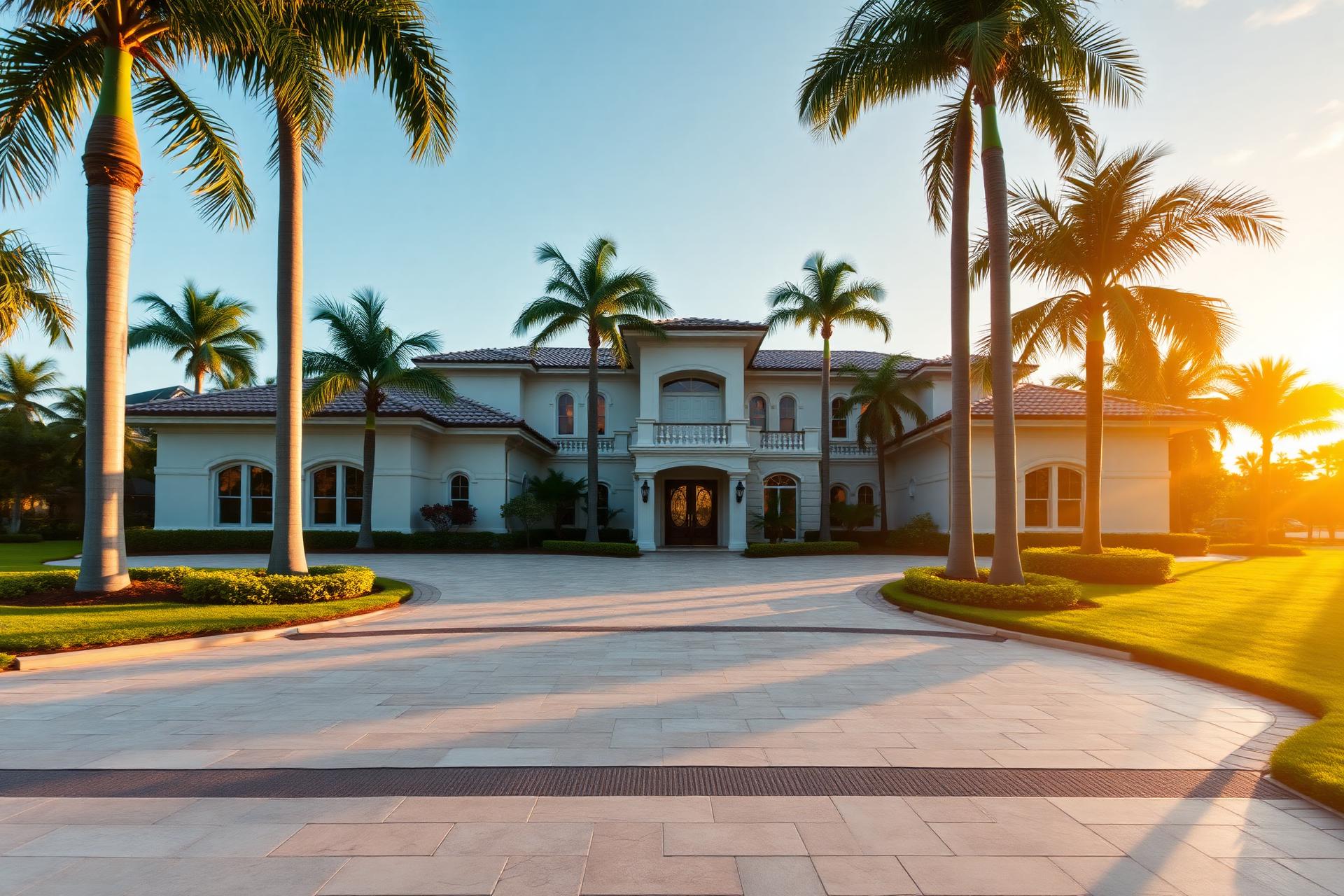 Premium estate driveway in Broward County, Florida by Florida Construction Group